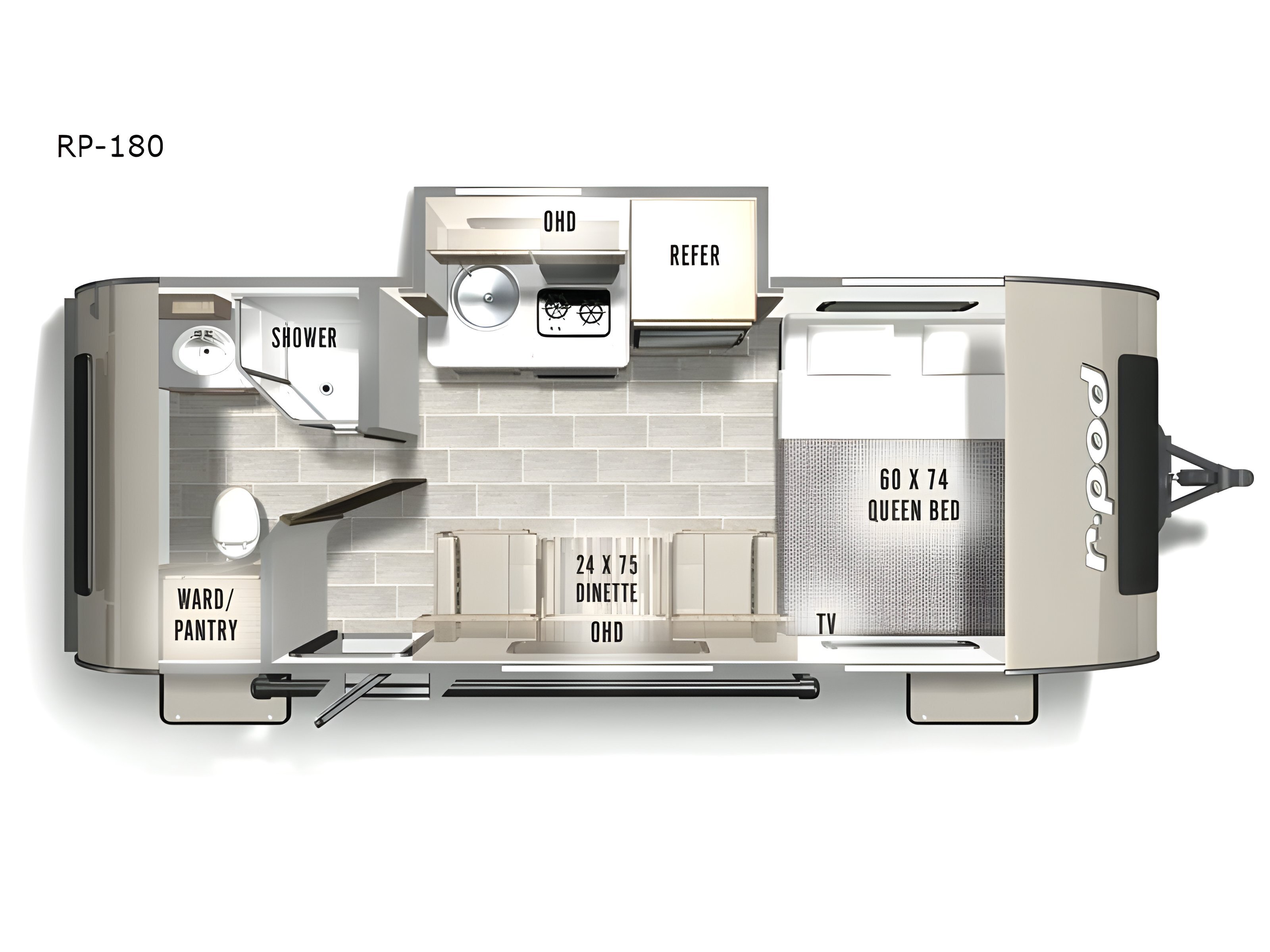 Used 2024 Forest River RV R Pod RP- 180 For Sale in Santa Fe Springs ...