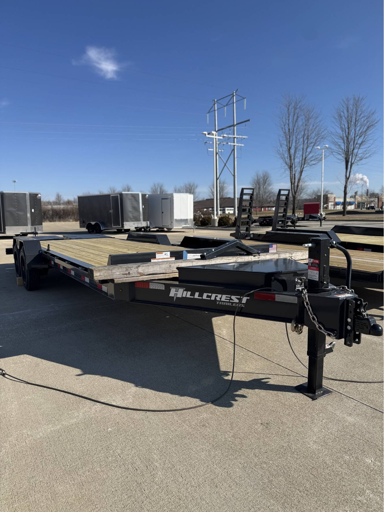A photo of this 2026 Hillcrest Trailers 22' I-Beam Equipment Trailer