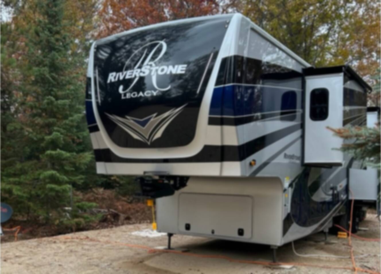 A photo of this 2022 Forest River RIVERSTONE 39RKFB