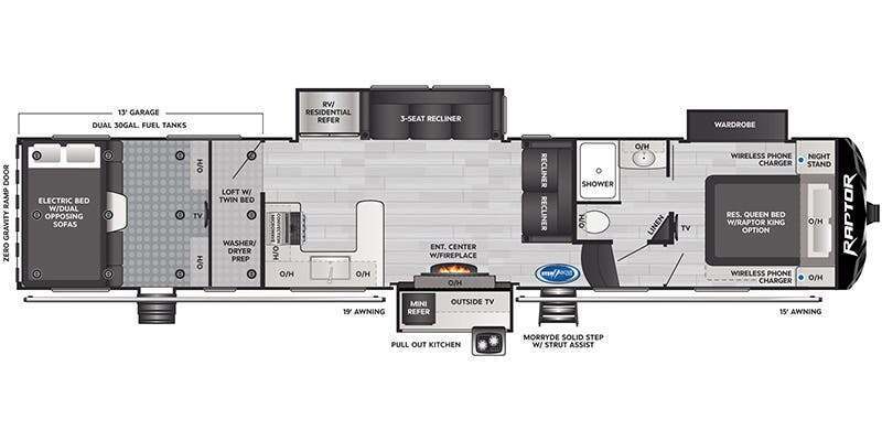 A photo of this 2022 Keystone RAPTOR 423