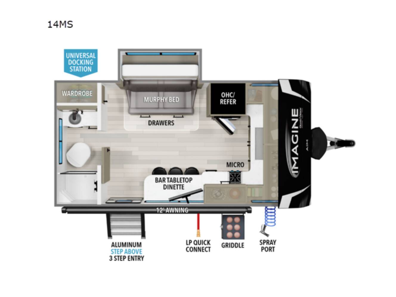 A photo of this 2025 Grand Design Imagine AIM 14MS