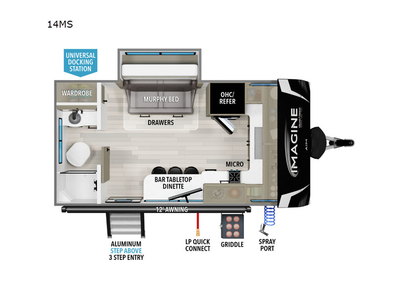 A photo of this 2025 Grand Design Imagine AIM 14MS