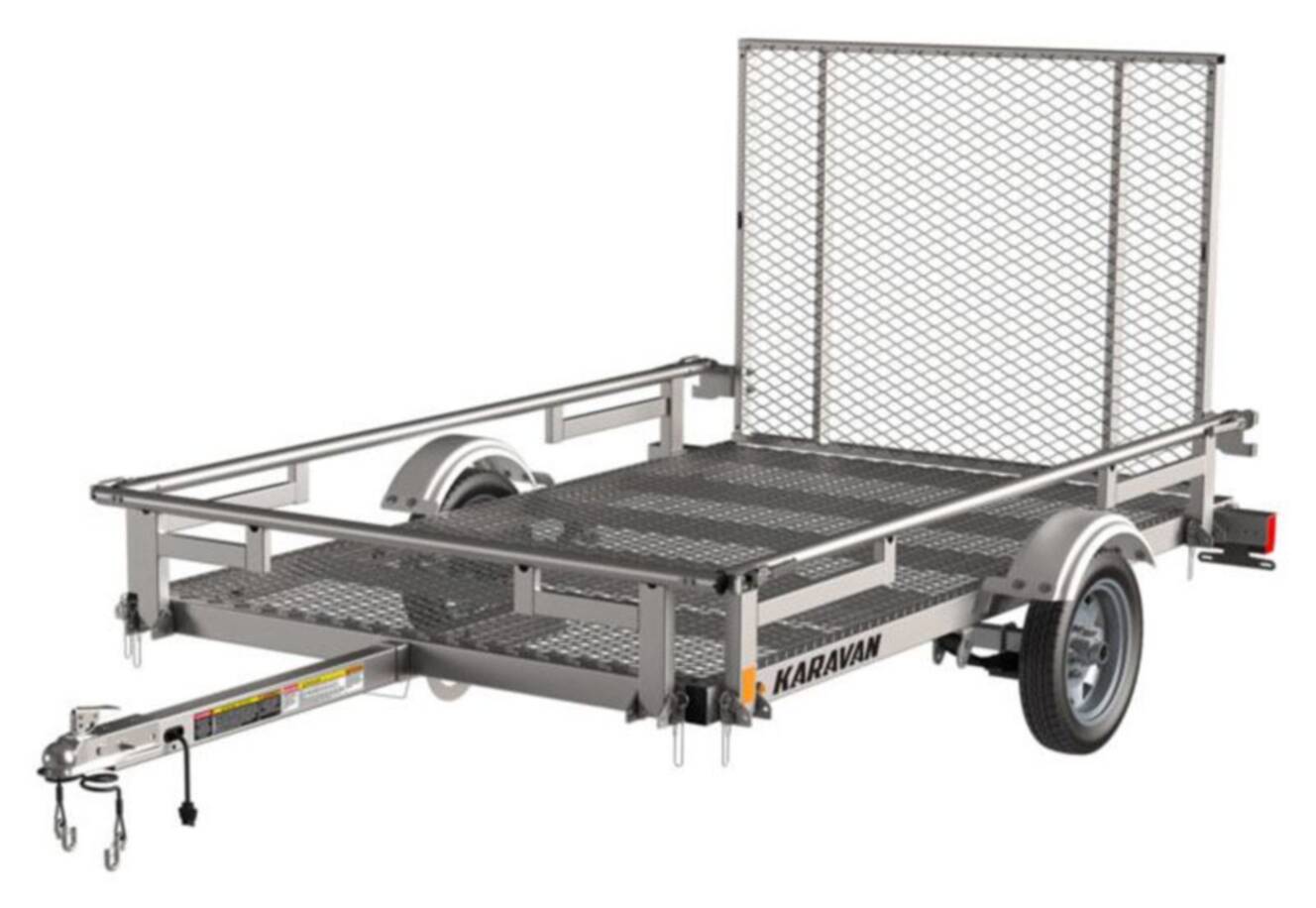 A photo of this 2022 Karavan Trailers 5 x 8 ft. Steel with Steel Mesh Floor