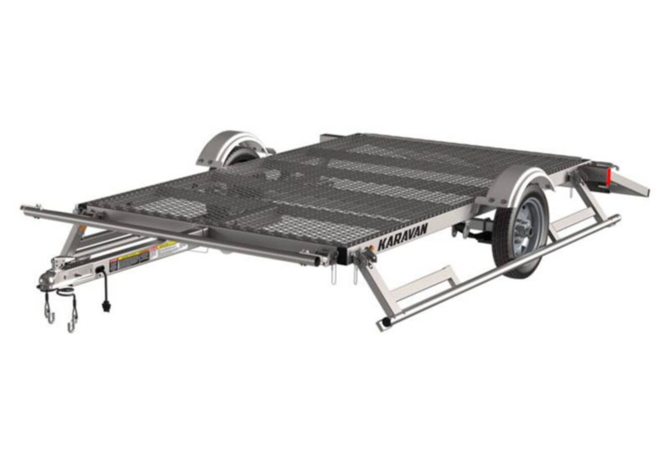 A photo of this 2022 Karavan Trailers 5 x 8 ft. Steel with Steel Mesh Floor