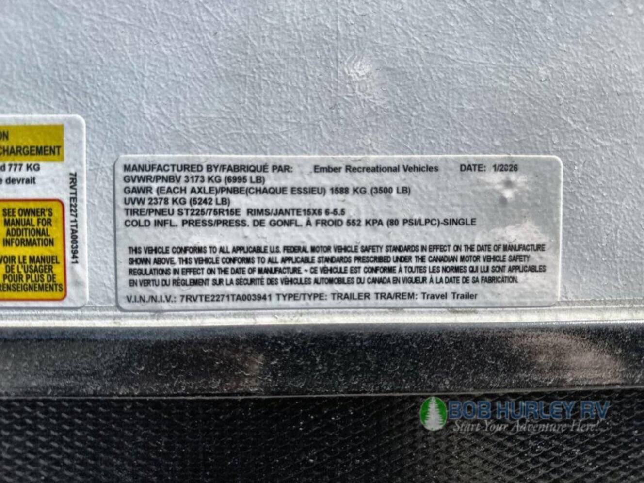 A photo of this 2026 Ember Rv E-Series 22MLQ