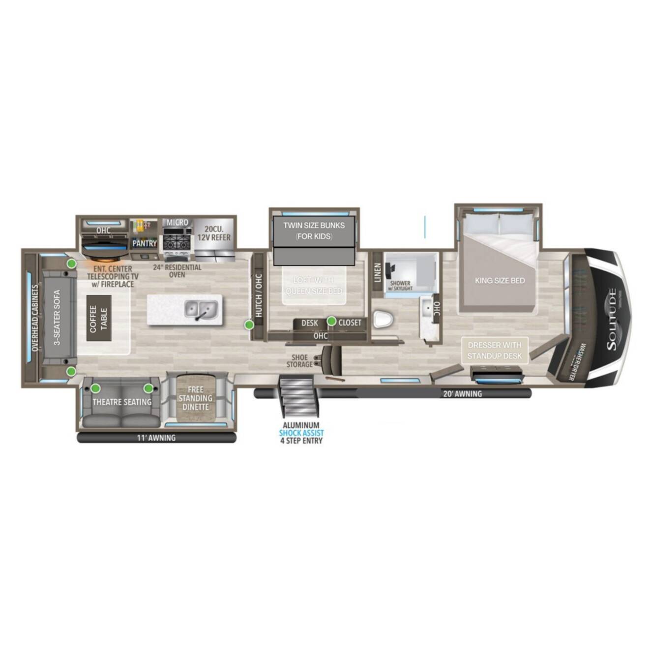 A photo of this 2020 Grand Design SOLITUDE 377MBS R