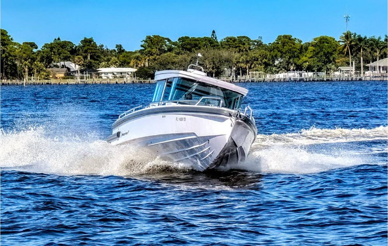 A photo of this 2022 Axopar 28 CABIN