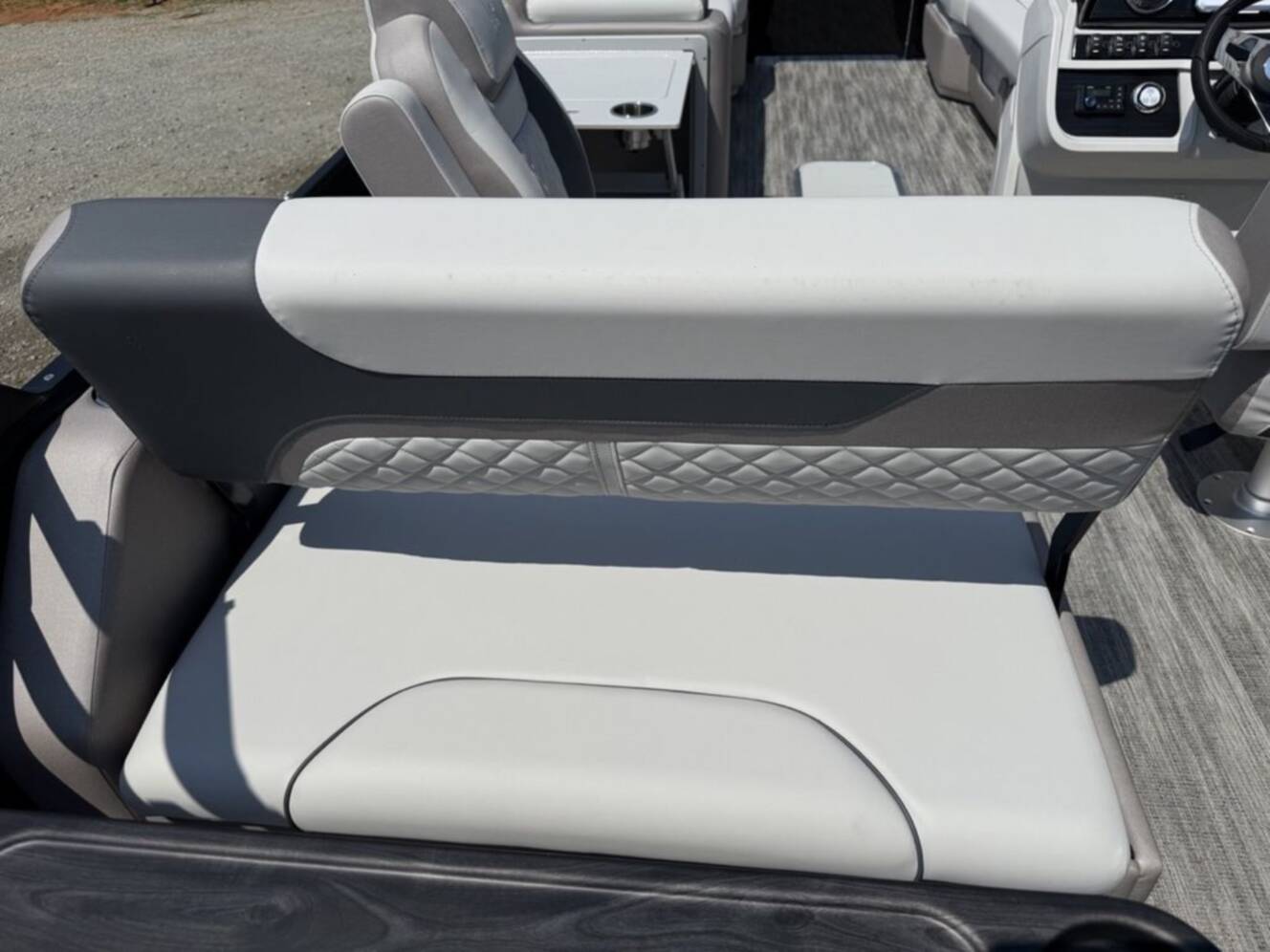 A photo of this 2025 Godfrey Pontoons Sweetwater 2486 DT 27 iMPACT Package (27 in. Center Tub