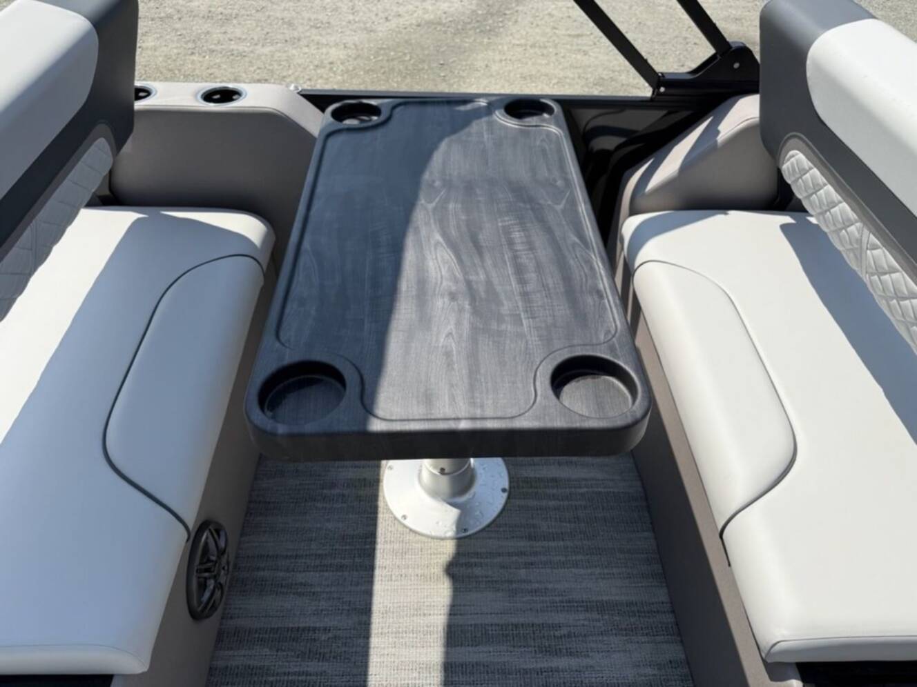 A photo of this 2025 Godfrey Pontoons Sweetwater 2486 DT 27 iMPACT Package (27 in. Center Tub