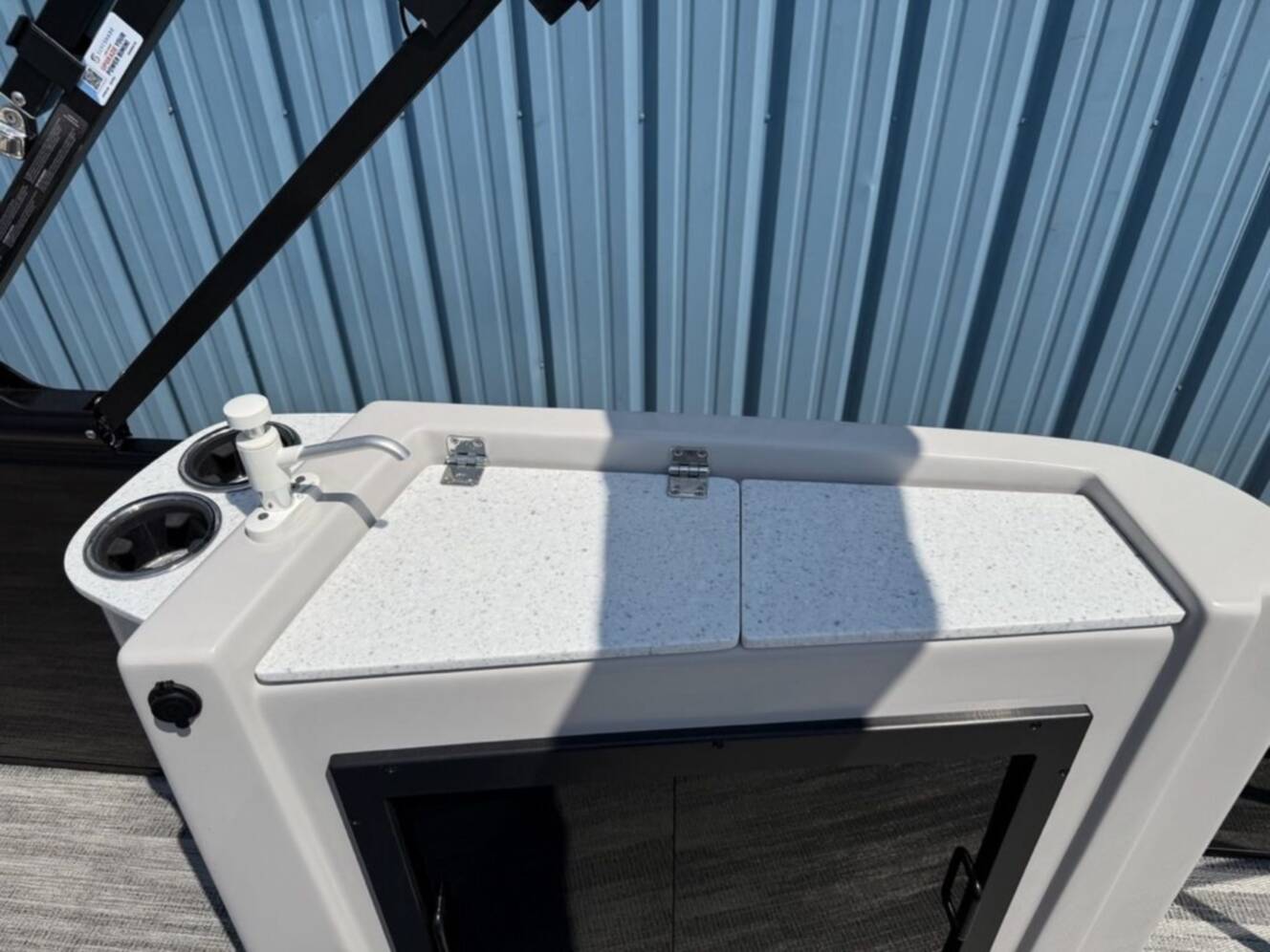 A photo of this 2025 Godfrey Pontoons Sweetwater 2486 DT 27 iMPACT Package (27 in. Center Tub