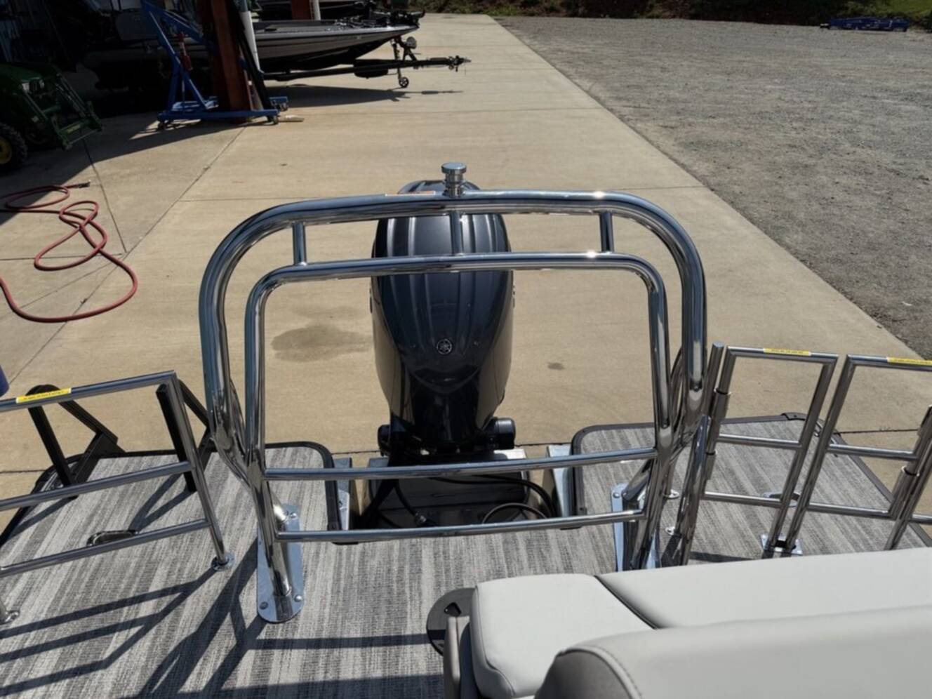 A photo of this 2025 Godfrey Pontoons Sweetwater 2486 DT 27 iMPACT Package (27 in. Center Tub