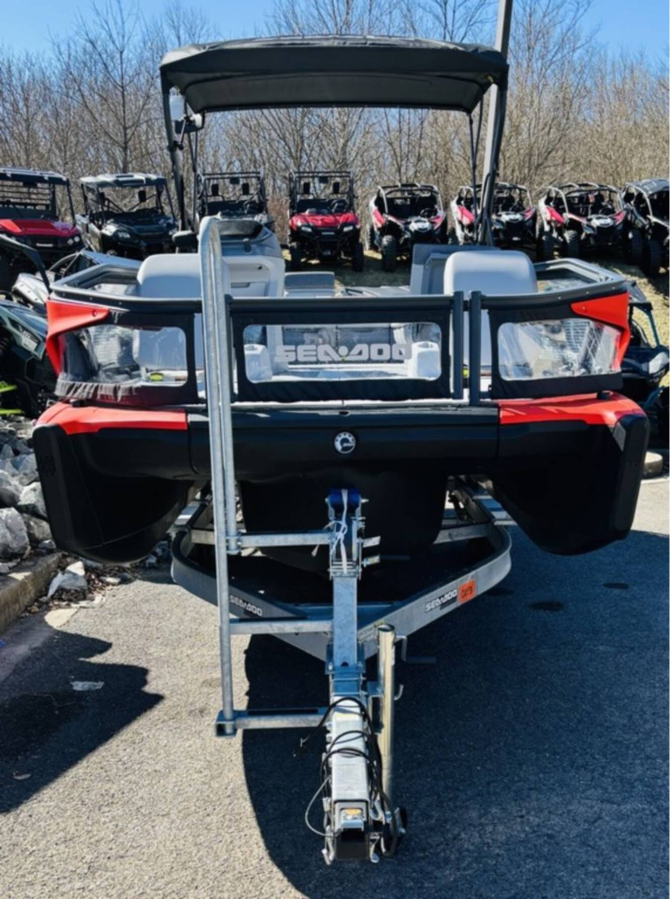 A photo of this 2025 Sea-Doo Switch Sport 21 - 230 hp Galvanized