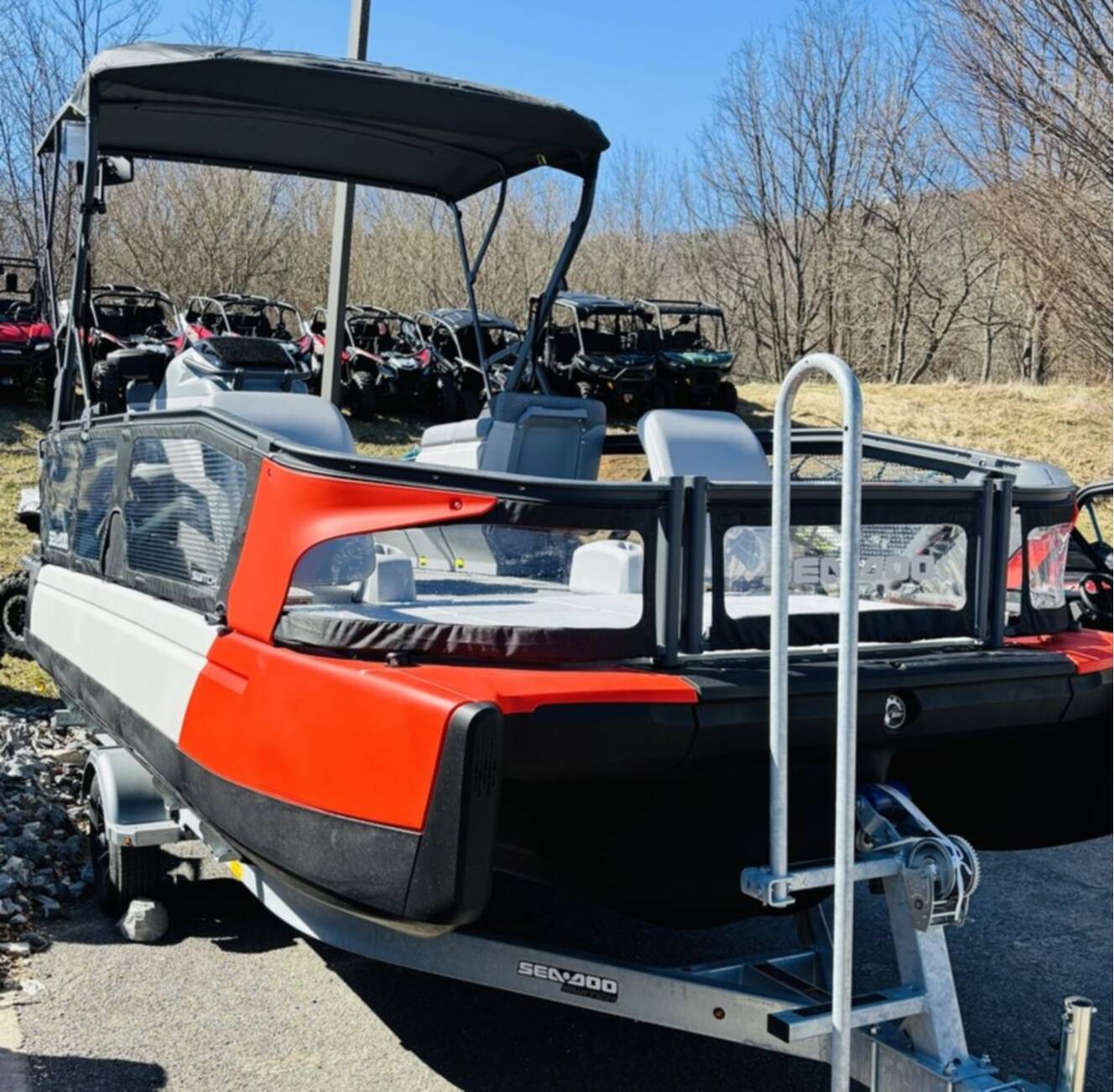 A photo of this 2025 Sea-Doo Switch Sport 21 - 230 hp Galvanized