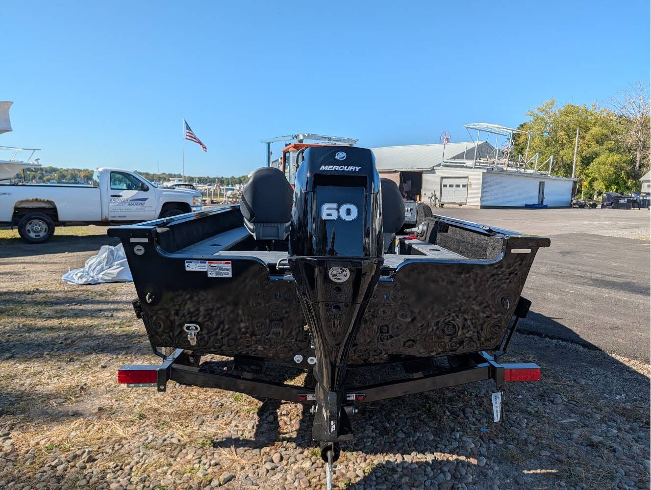 A photo of this 2026 Starcraft Marine Starfire 166 SC Midnight Edition