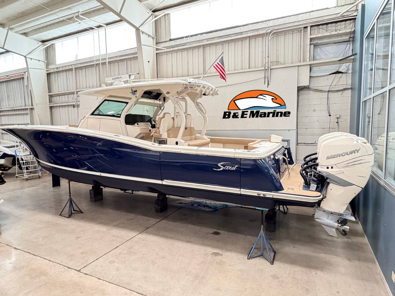 A photo of this 2020 Scout Boats 380 LXF