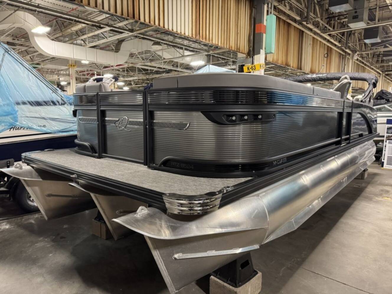 A photo of this 2023 Qwest Pontoons 8524 M-Class RLS Triple Tube RTZ