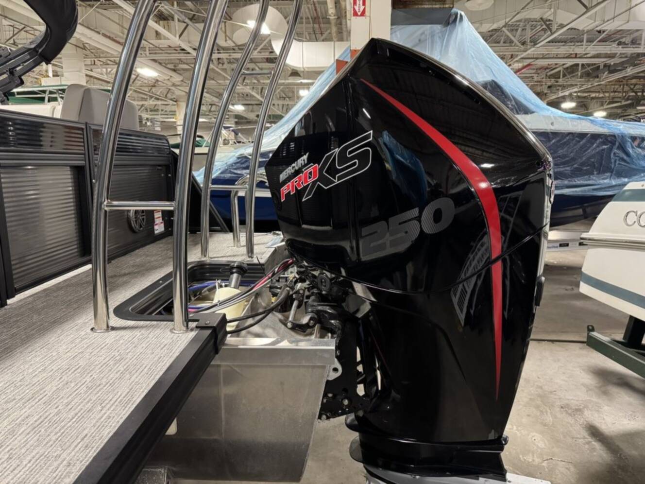 A photo of this 2023 Qwest Pontoons 8524 M-Class RLS Triple Tube RTZ