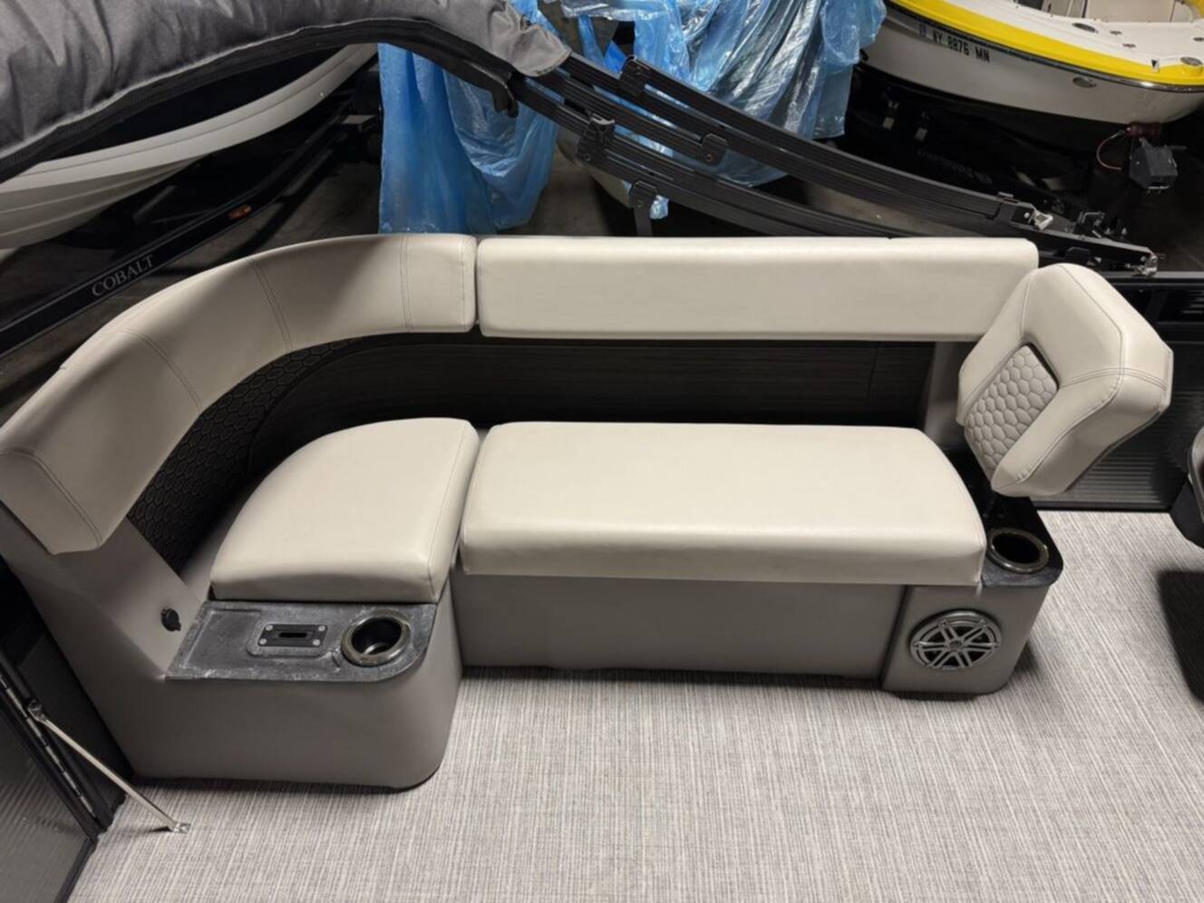 A photo of this 2023 Qwest Pontoons 8524 M-Class RLS Triple Tube RTZ