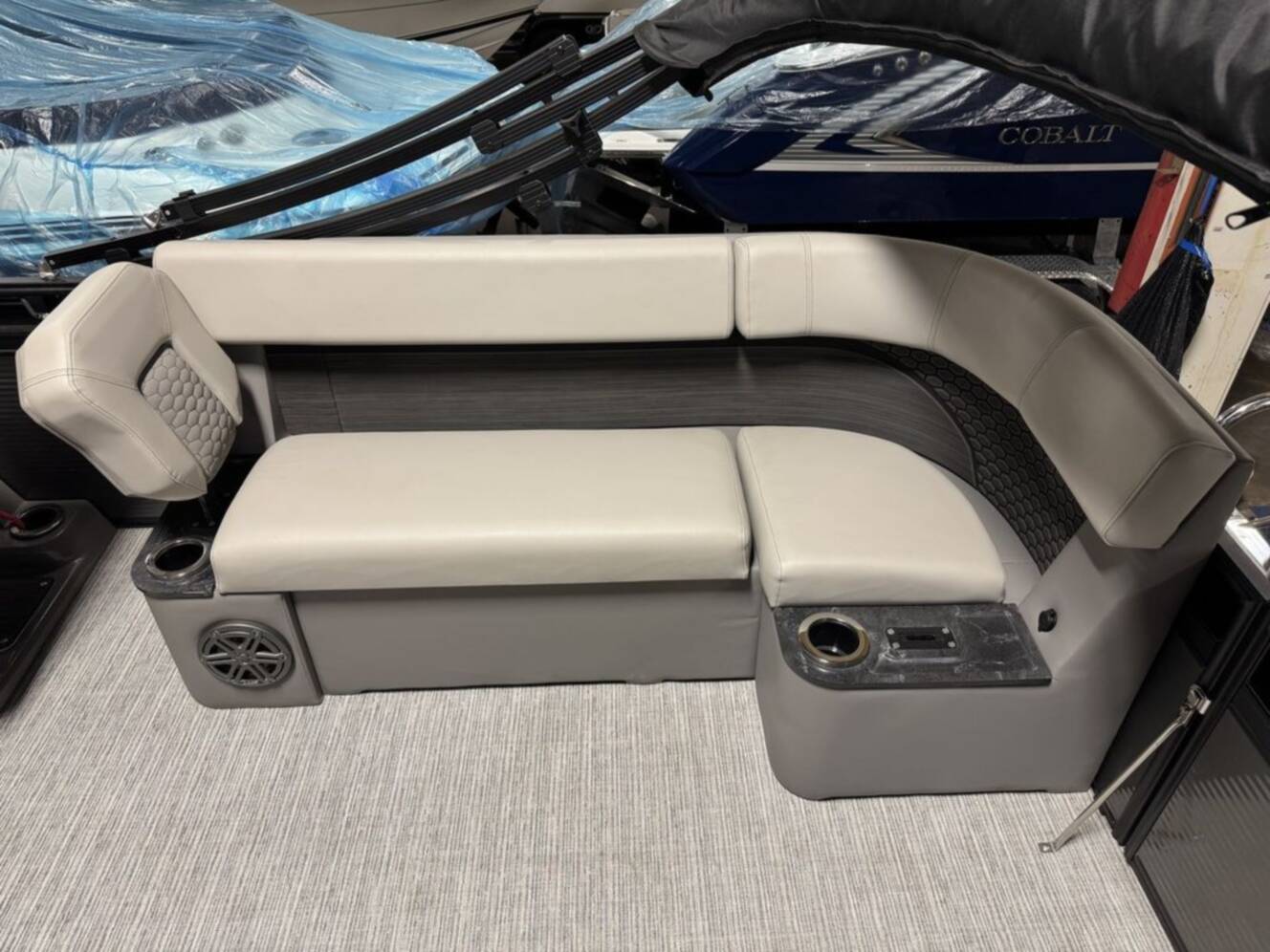 A photo of this 2023 Qwest Pontoons 8524 M-Class RLS Triple Tube RTZ
