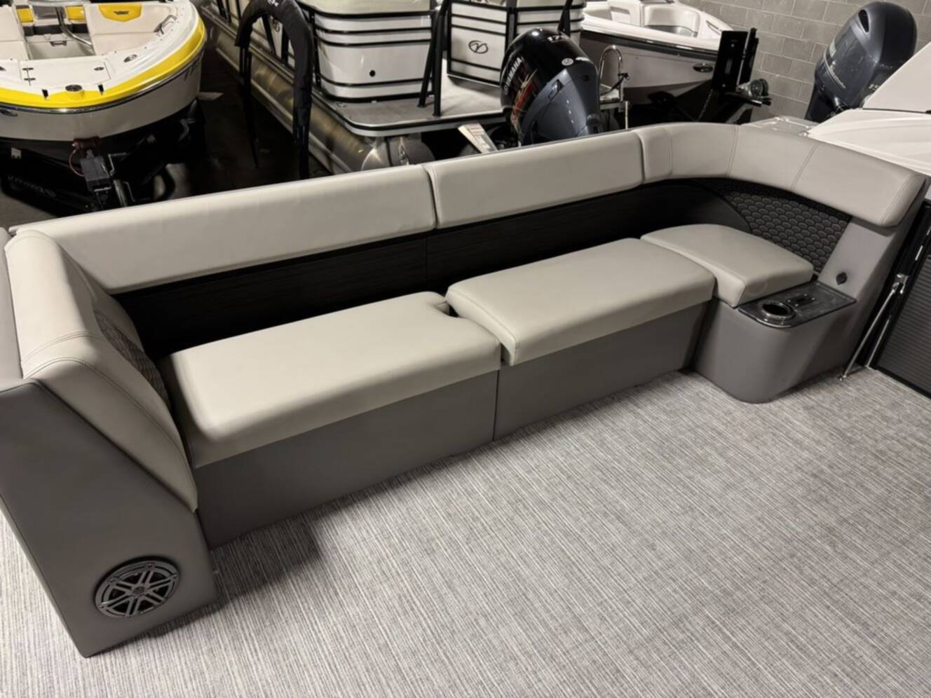 A photo of this 2023 Qwest Pontoons 8524 M-Class RLS Triple Tube RTZ