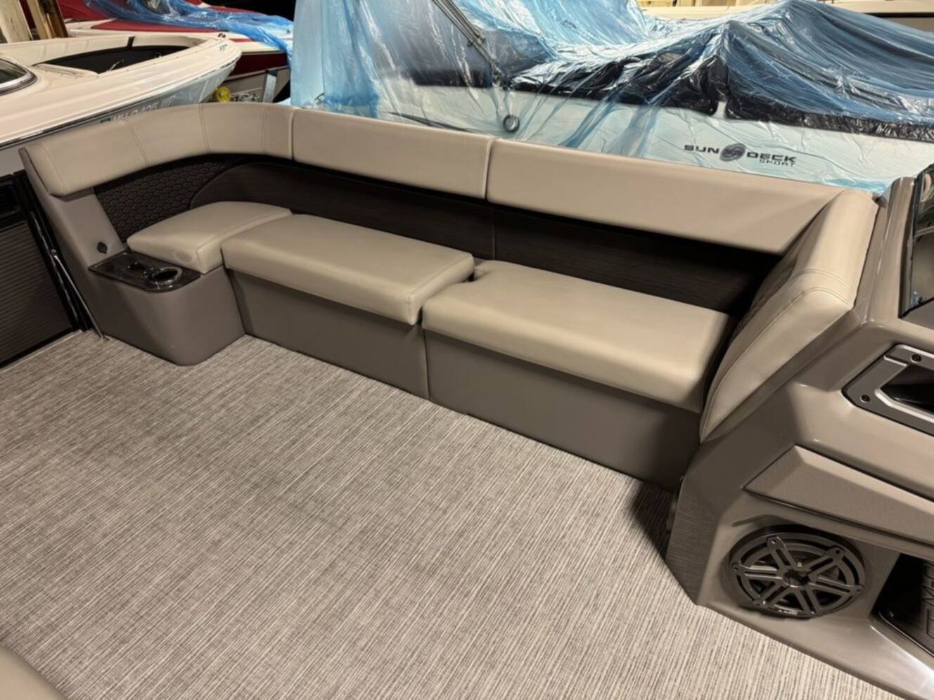 A photo of this 2023 Qwest Pontoons 8524 M-Class RLS Triple Tube RTZ