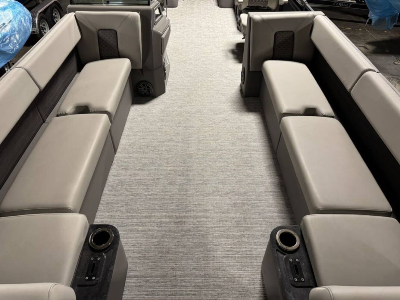 A photo of this 2023 Qwest Pontoons 8524 M-Class RLS Triple Tube RTZ