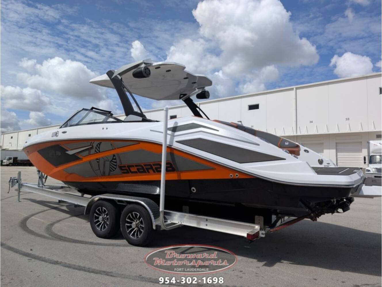 A photo of this 2026 Scarab SB285 LX WAKE