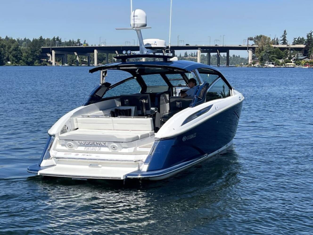 A photo of this 2020 Cobalt Boats A36