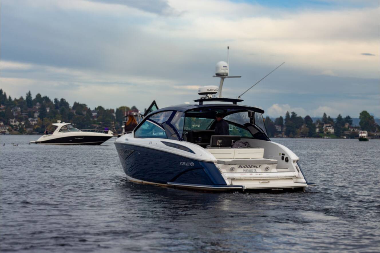 A photo of this 2020 Cobalt Boats A36