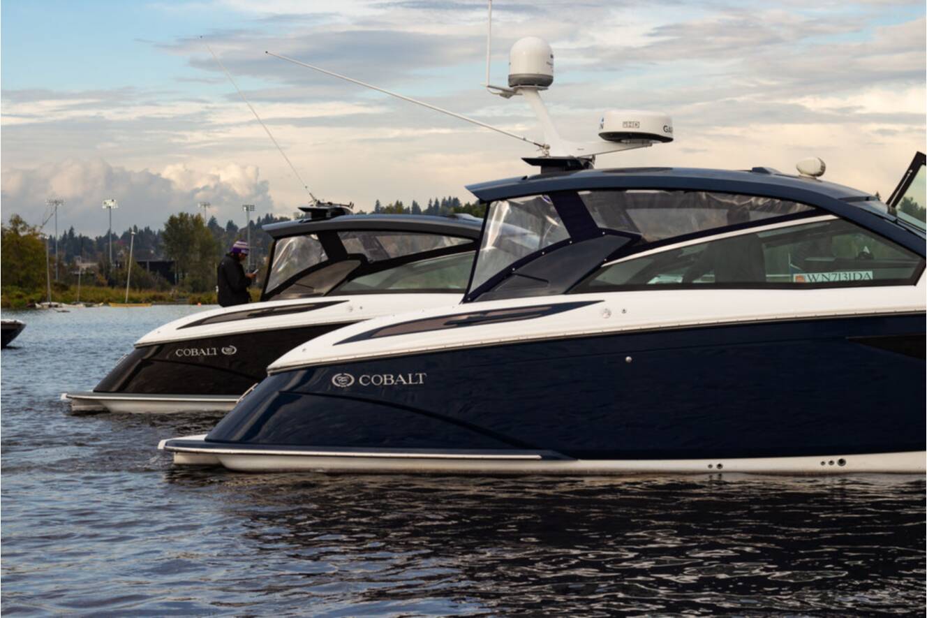 A photo of this 2020 Cobalt Boats A36