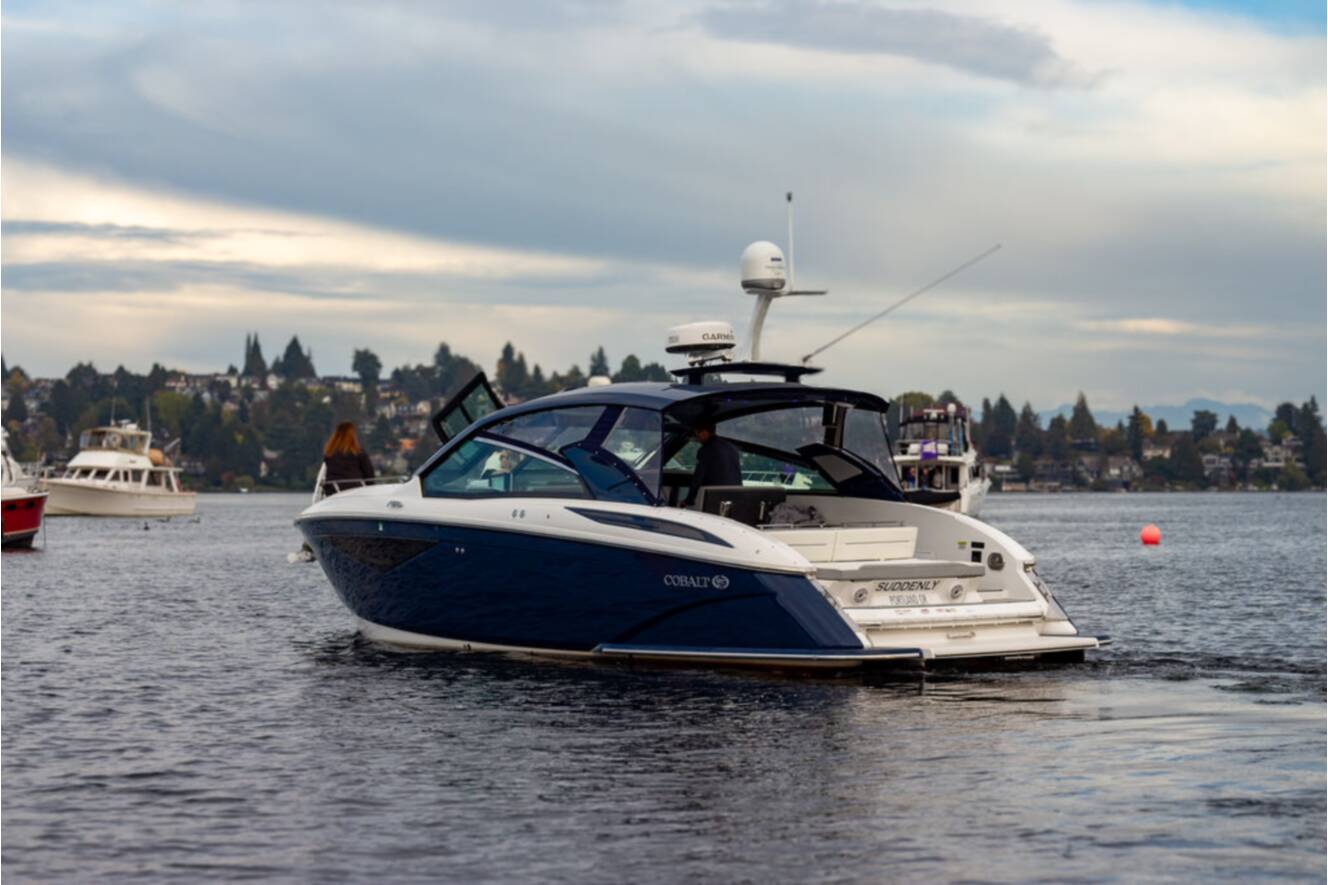 A photo of this 2020 Cobalt Boats A36