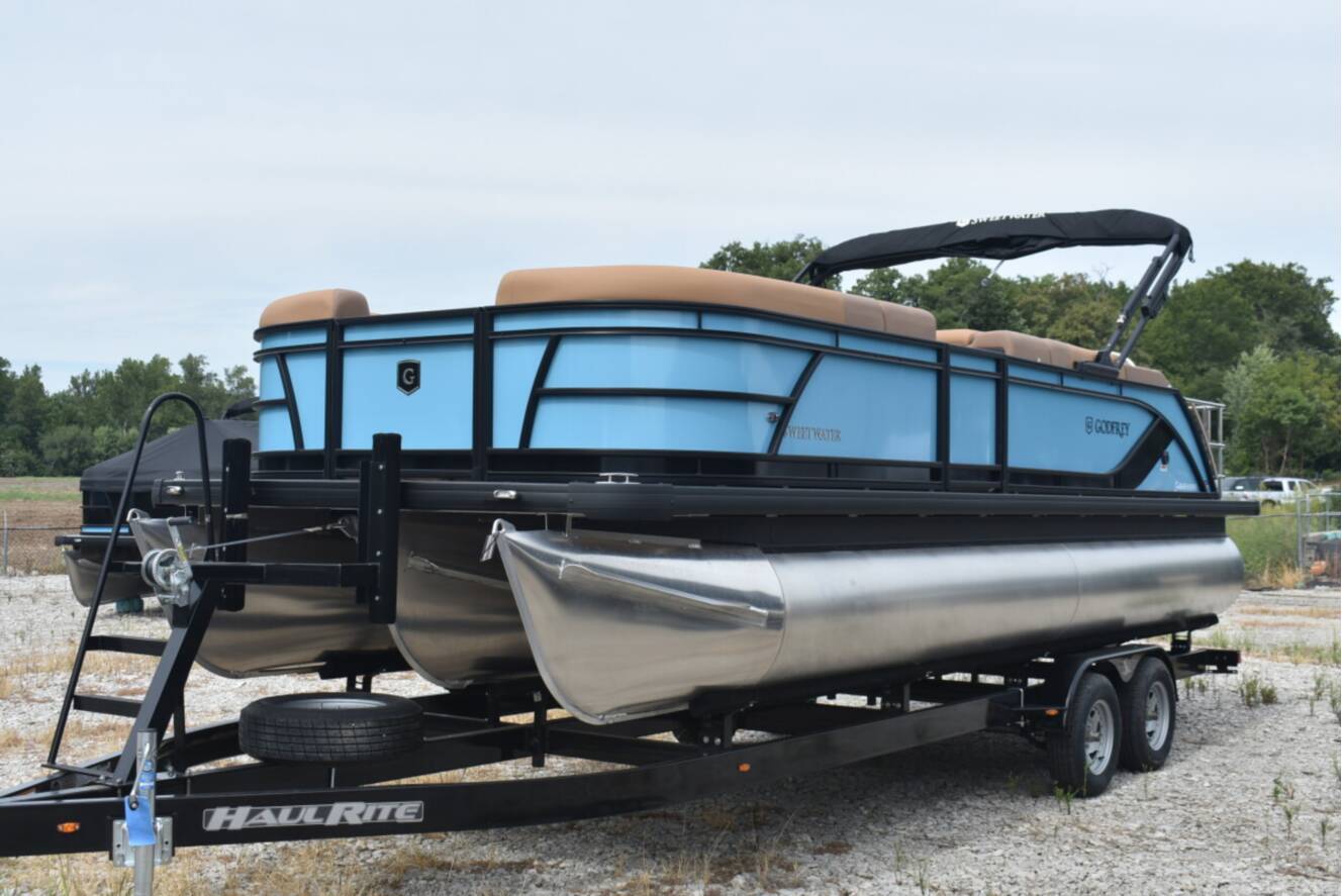 A photo of this 2026 Godfrey Sweetwater 2286 SFL Tritoon