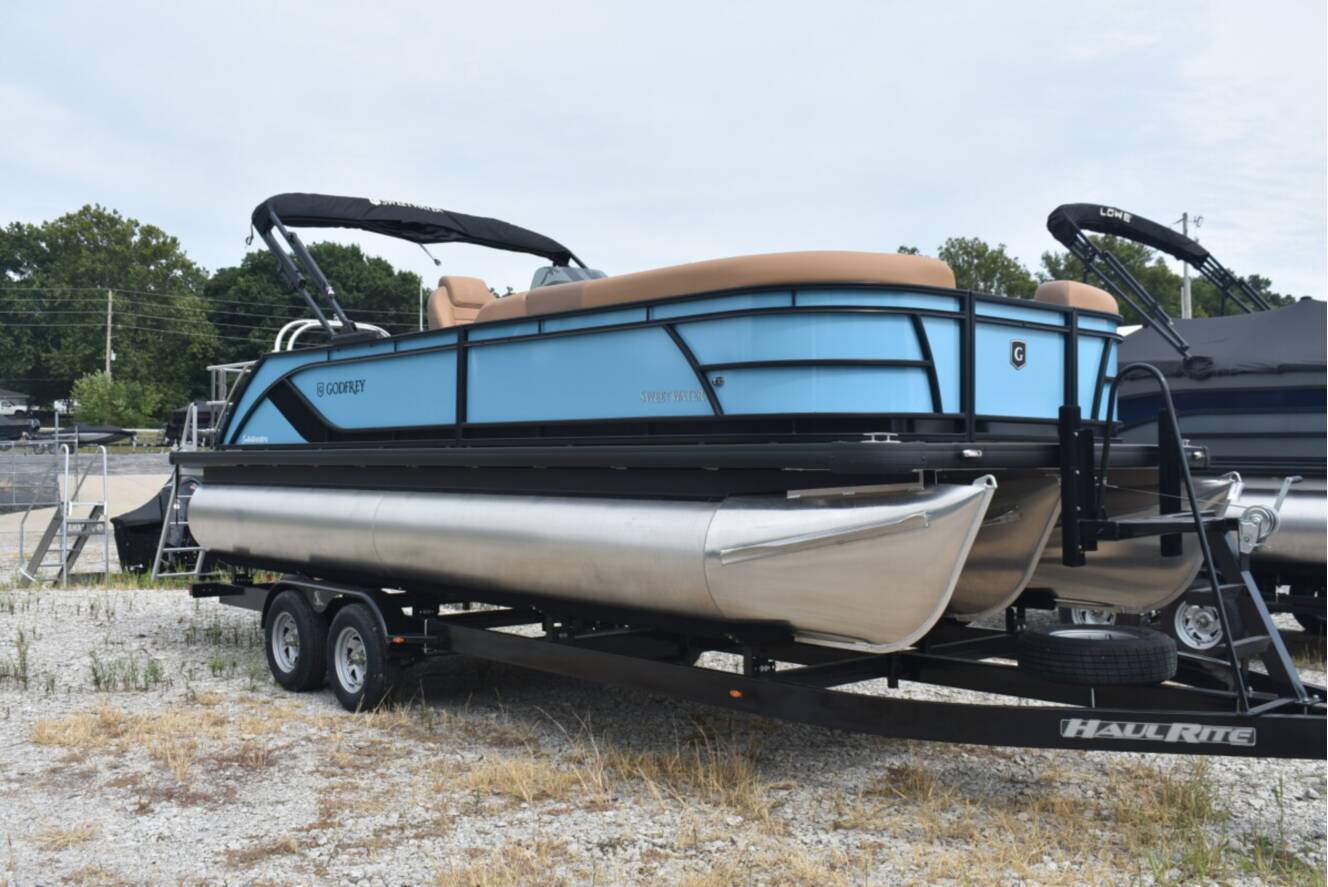 A photo of this 2026 Godfrey Sweetwater 2286 SFL Tritoon