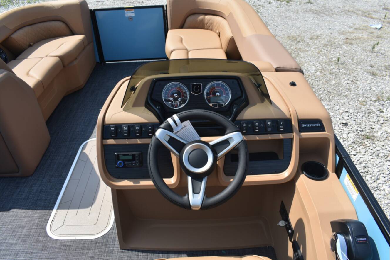 A photo of this 2026 Godfrey Sweetwater 2286 SFL Tritoon