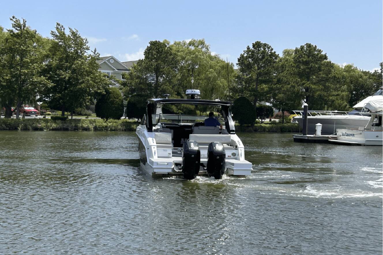 A photo of this 2026 Cruisers Yachts 34 GLS Outboard