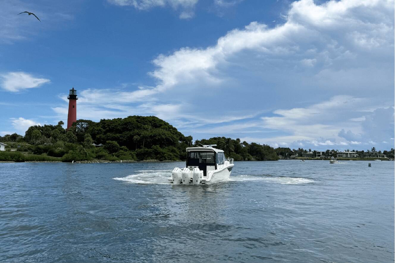 A photo of this 2026 Boston Whaler 365 Conquest