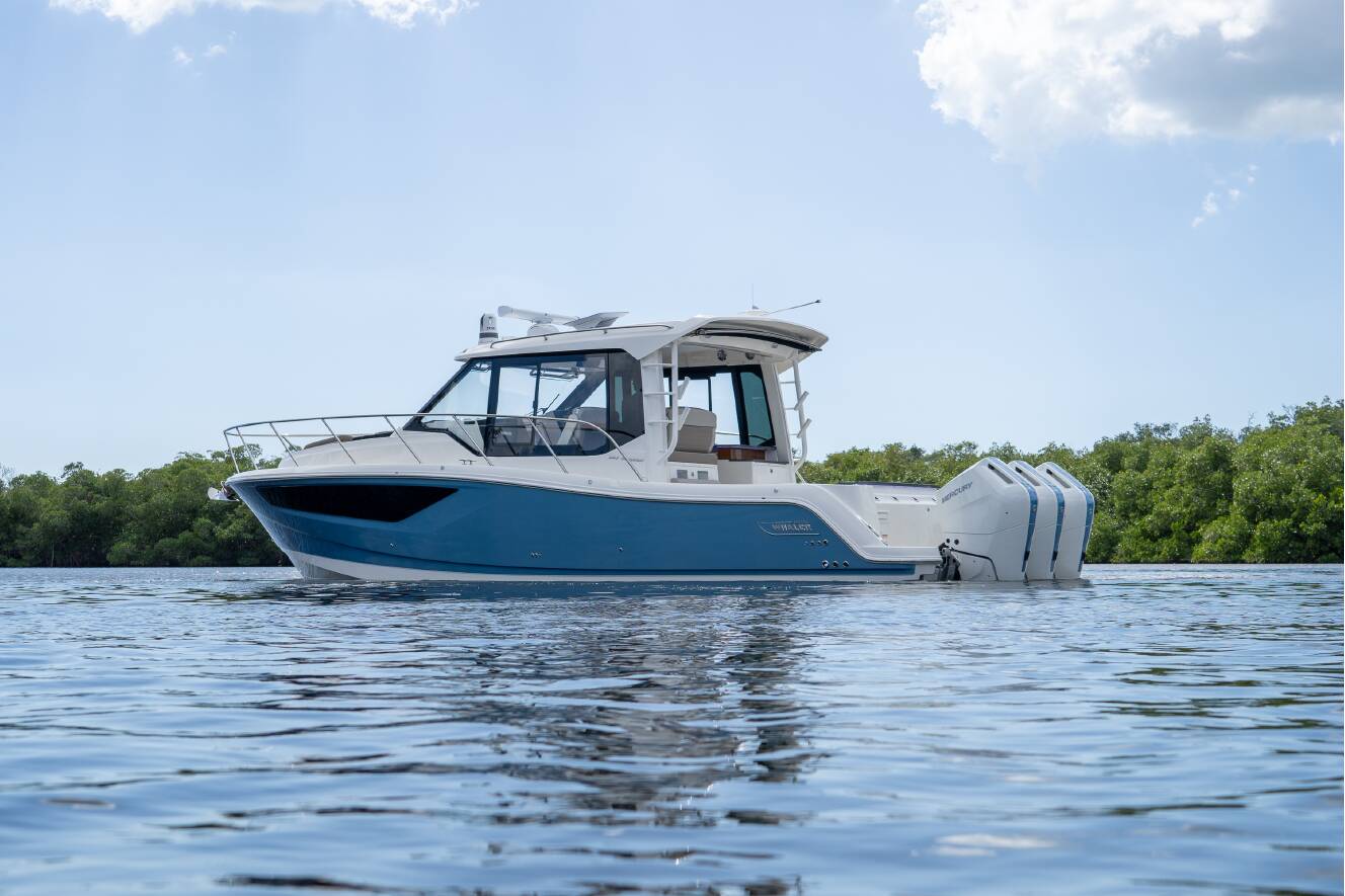 A photo of this 2026 Boston Whaler 365 Conquest