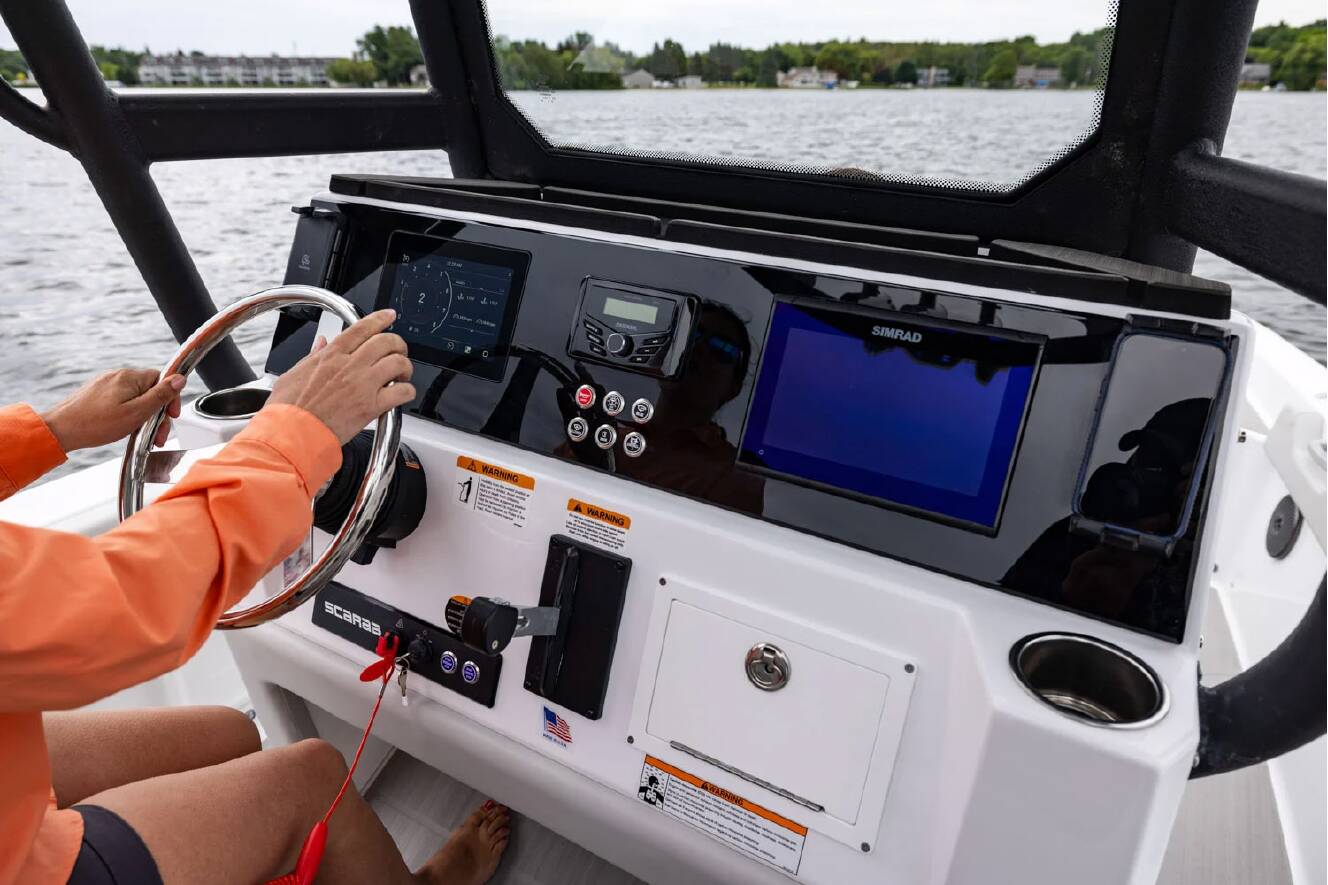 A photo of this 2025 Scarab 235 Open SE