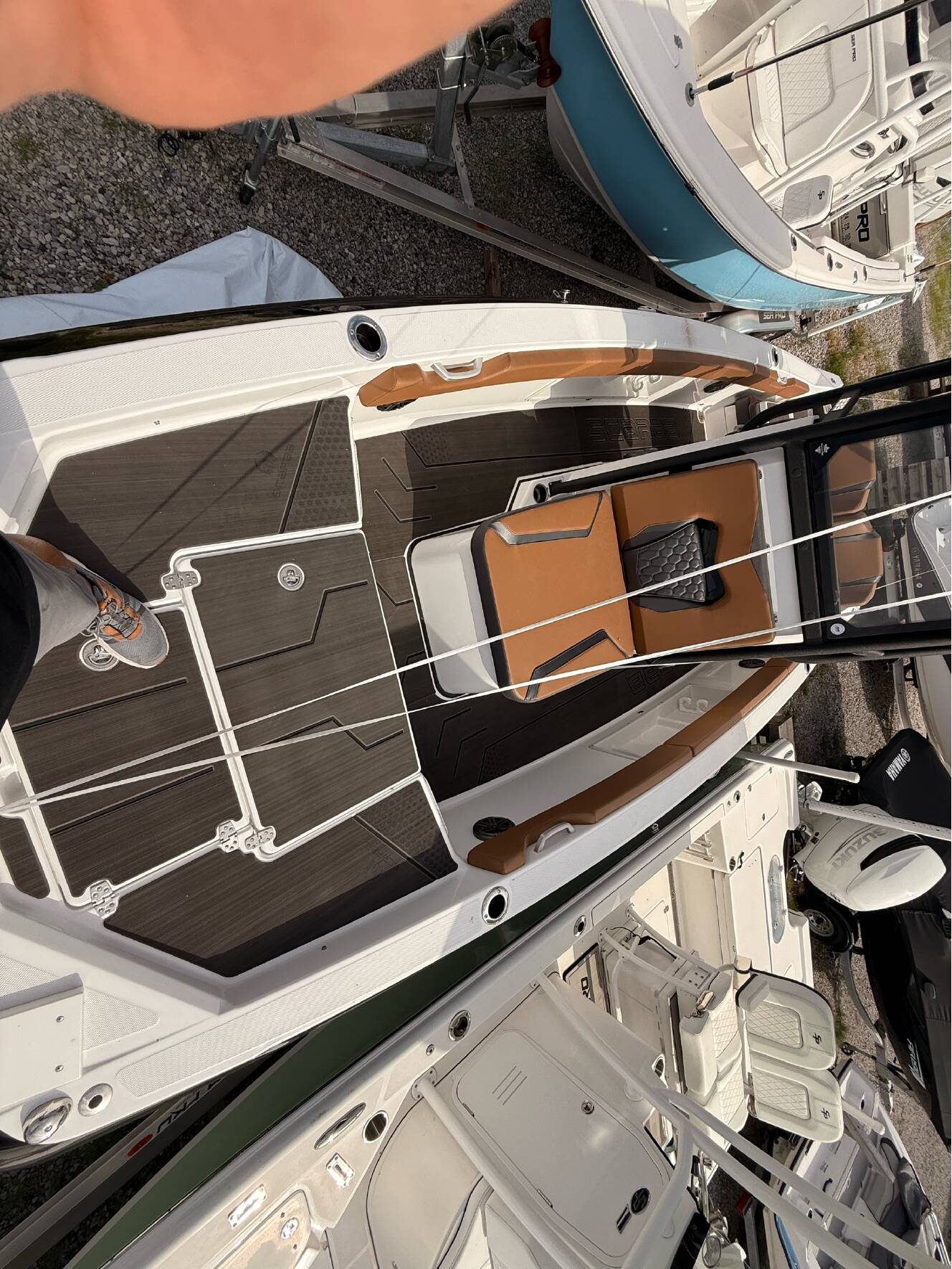 A photo of this 2025 Scarab 235 Open LX Wake
