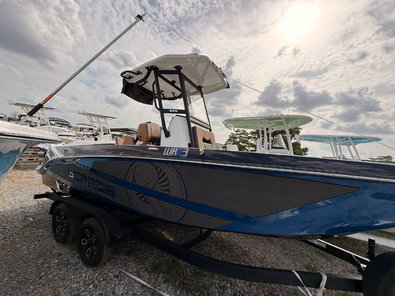 A photo of this 2025 Scarab 235 Open LX Wake