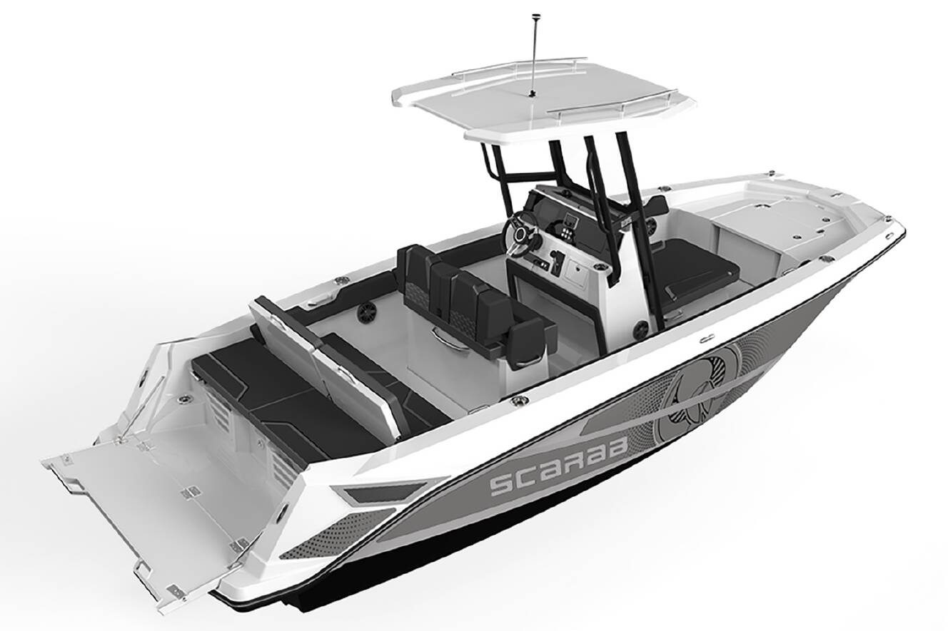 A photo of this 2025 Scarab 235 Open LX Wake