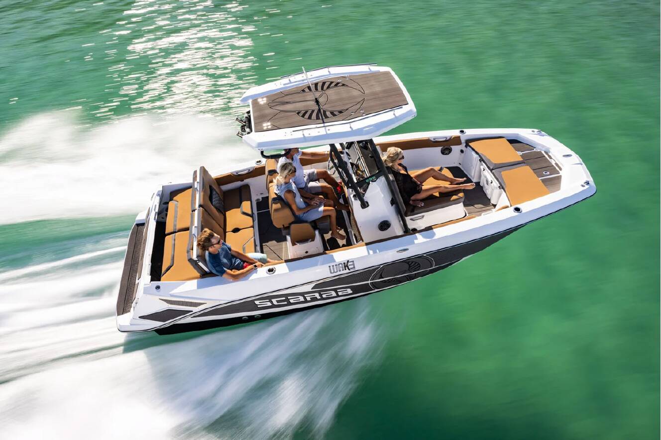 A photo of this 2025 Scarab 235 Open LX Wake