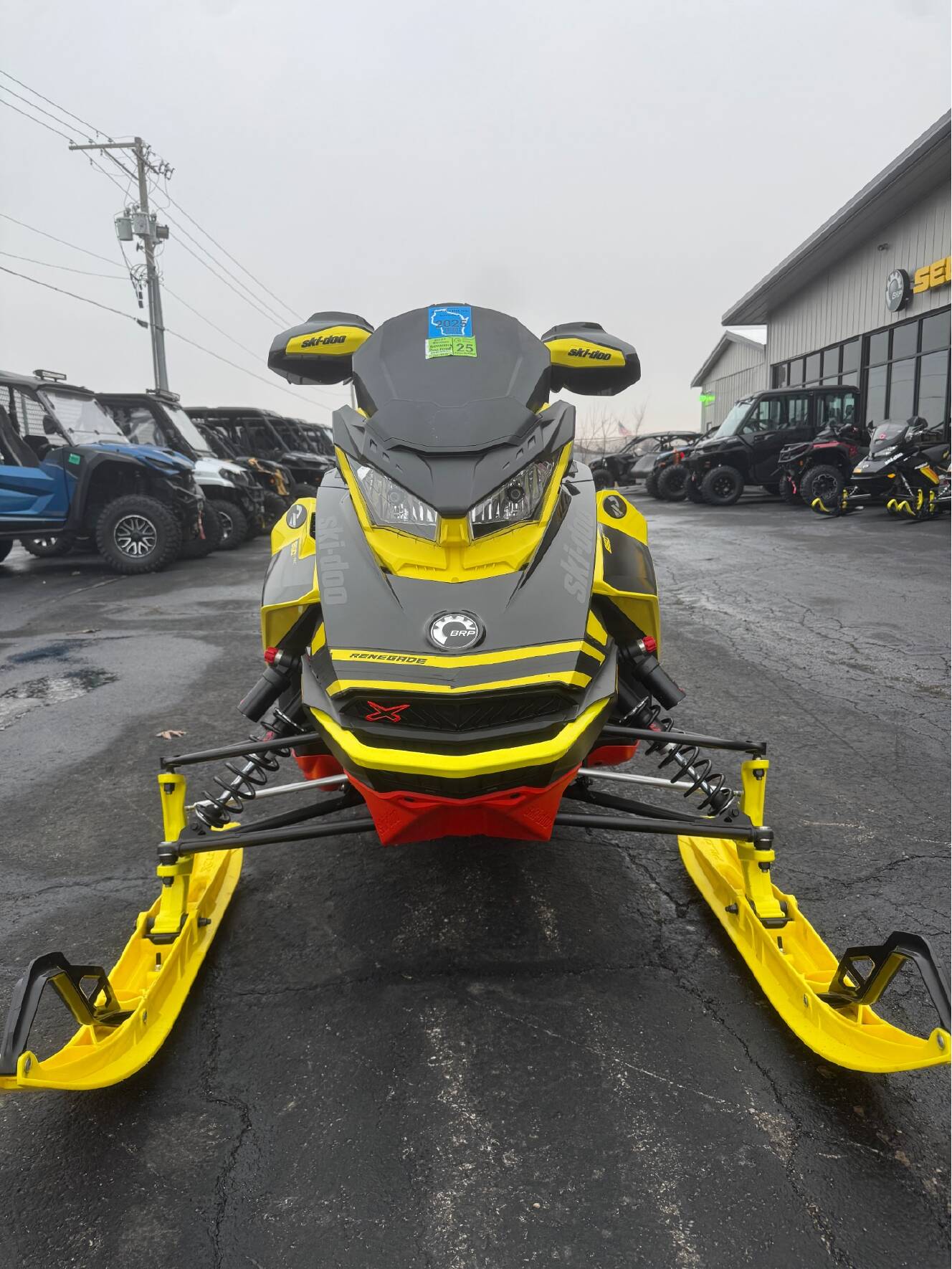 A photo of this 2021 Ski-Doo Renegade X-RS 850 E-TEC ES w/ QAS, Ice Ripper XT 1.5 w