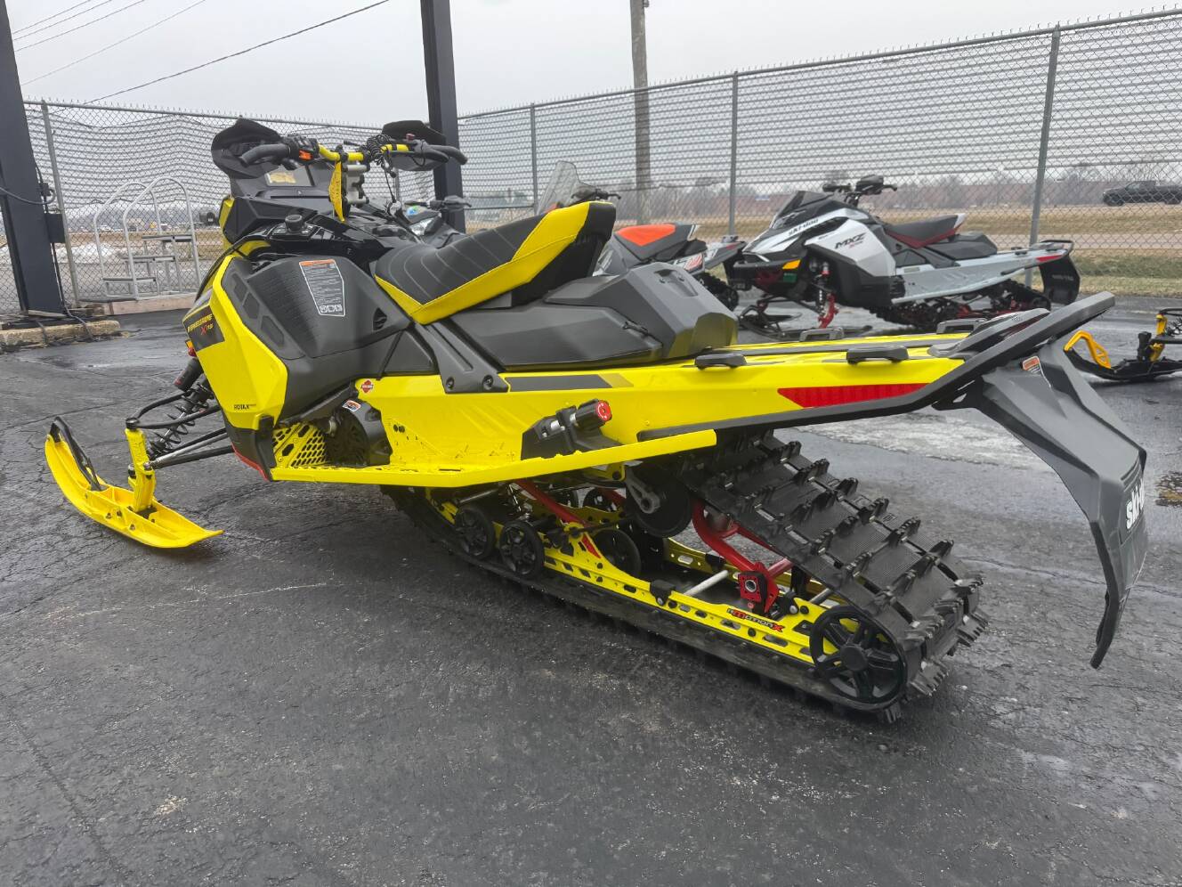 A photo of this 2021 Ski-Doo Renegade X-RS 850 E-TEC ES w/ QAS, Ice Ripper XT 1.5 w