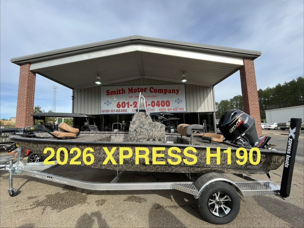 2026 Xpress Boats H190B W/ YAMAHA VF115LA in hattiesburg MS