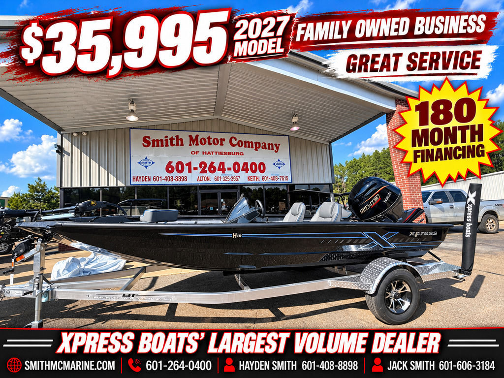 2027 Xpress Boats H18 W/ YAMAHA VF115LA in hattiesburg MS