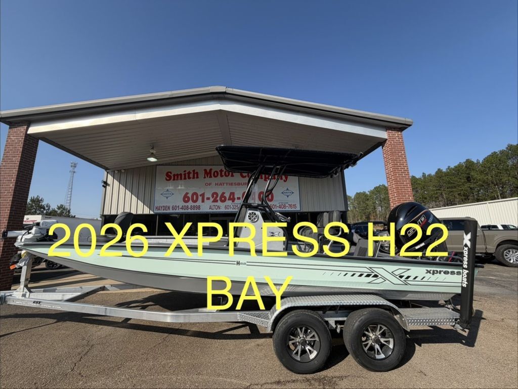 2026 Xpress Boats H22B W/ YAMAHA F150LB in hattiesburg MS