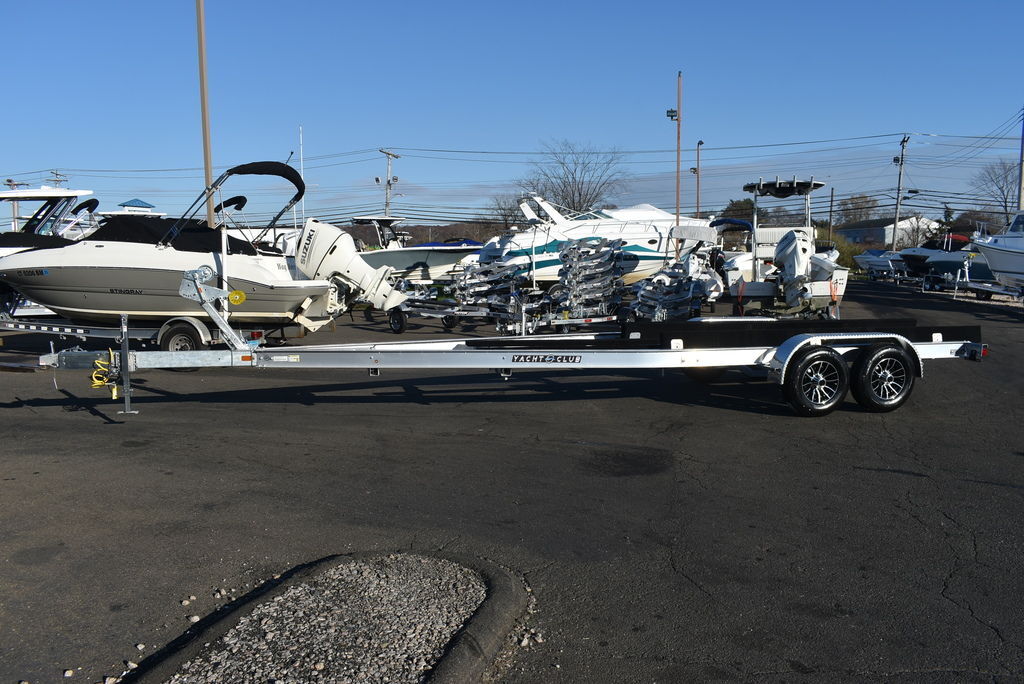 2026 Yacht Club Trailers 27-8000 Aluminum tandem axle bunk boat trailer in east haven CT