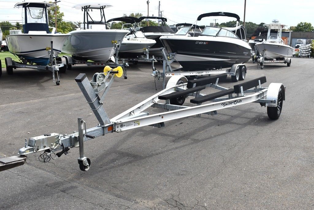 2026 Yacht Club Trailers 19-30 Aluminum single axle bunk boat trailer in east haven CT