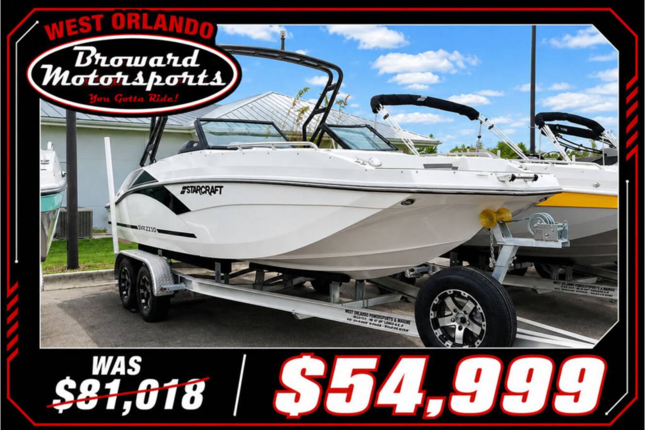 A photo of this 2023 Starcraft Marine SVX OB 210 OB DC